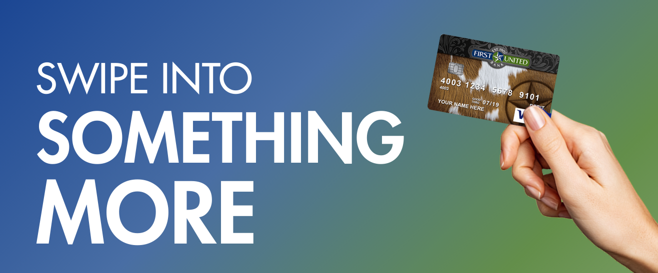 Swipe Into Something More Campaign - First United Bank pitch deck title slide
